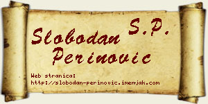 Slobodan Perinović vizit kartica